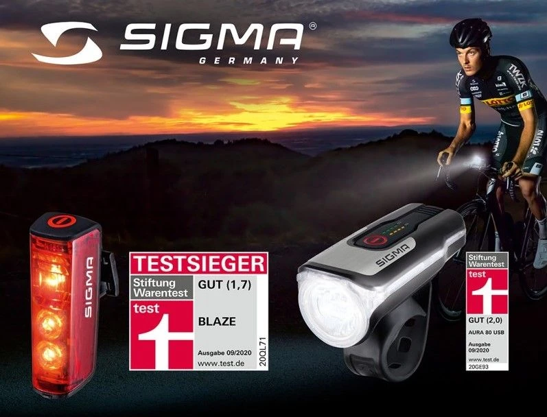 Sigma Sport - Set D'éclairage Avant/arrière - Aura 80 USB /Blaze 4 Sigma Sport - Set D'éclairage Avant/arrière - Aura 80 USB /Blaze – Image 2